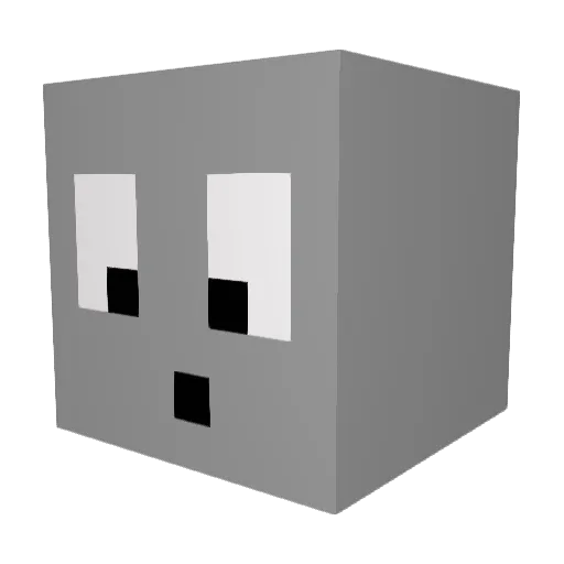 Jameon Minecraft avatar head, 3D render