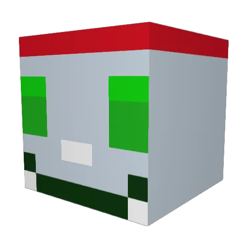 JamerGamerYT Minecraft avatar head, 3D render