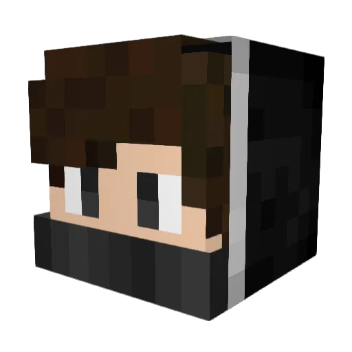 James159xx Minecraft avatar head, 3D render