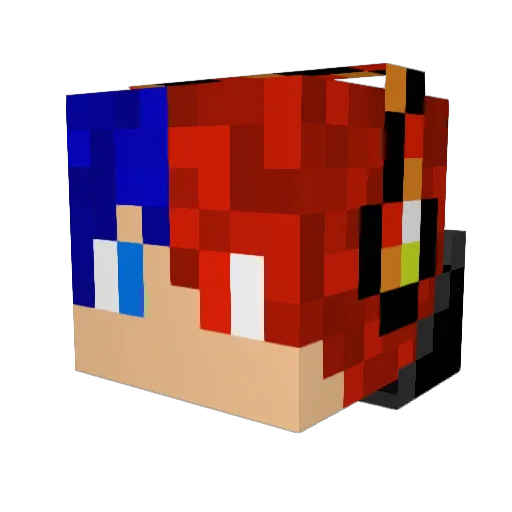 James1804 Minecraft avatar head, 3D render