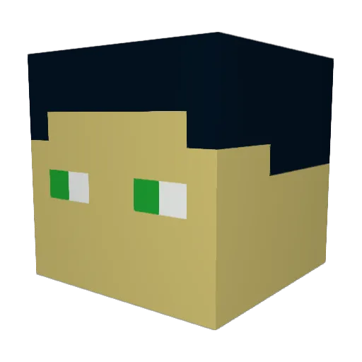 James270115 Minecraft avatar head, 3D render