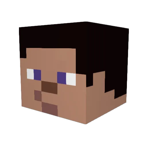 James4231 Minecraft avatar head, 3D render