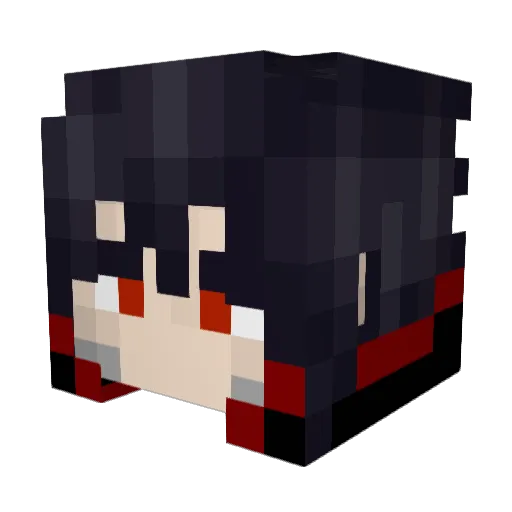 JamesBong__ Minecraft avatar head, 3D render
