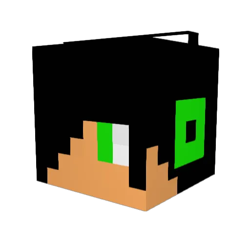 JamesBonn007 Minecraft avatar head, 3D render