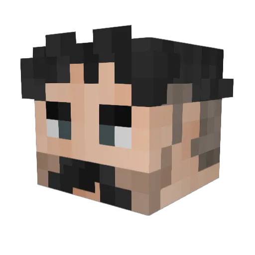 JamesBrouck Minecraft avatar head, 3D render