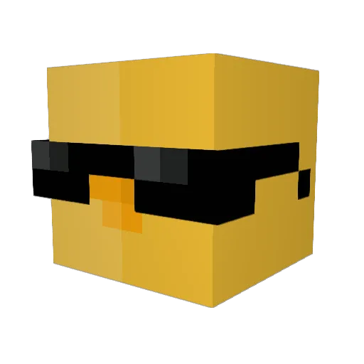 JamesCreeper Minecraft avatar head, 3D render