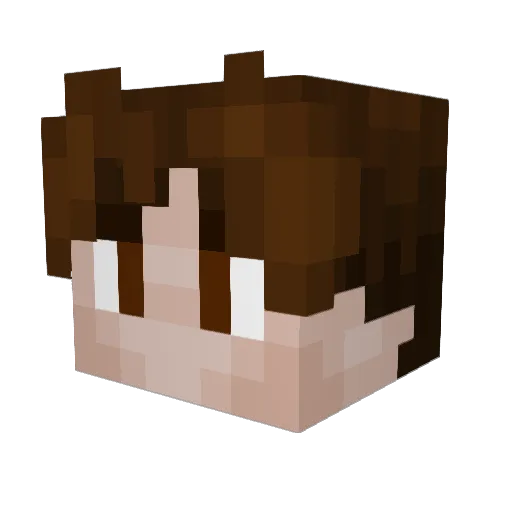 JamesDoll Minecraft avatar head, 3D render