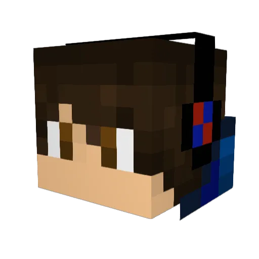 JamesEarnshaw Minecraft avatar head, 3D render