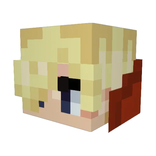 JamesGames711 Minecraft avatar head, 3D render