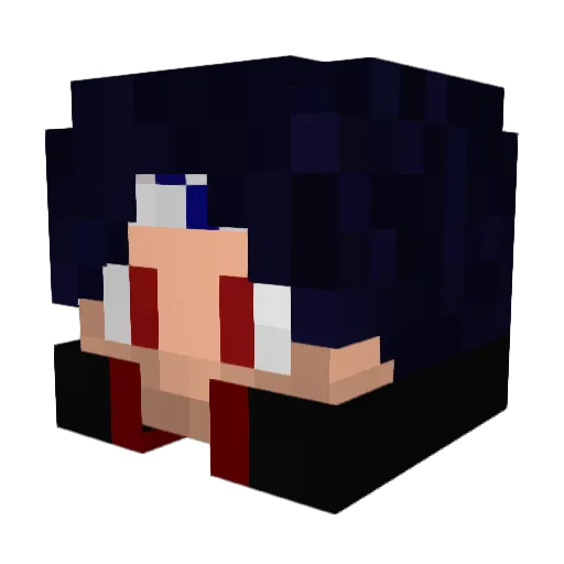 JamesIceM Minecraft avatar head, 3D render