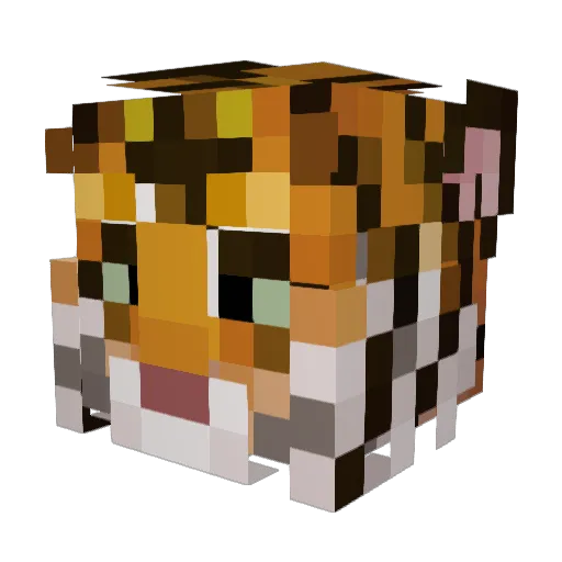 JamesKras Minecraft avatar head, 3D render