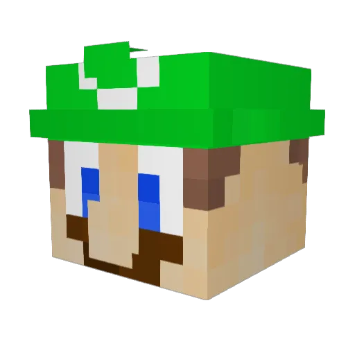 JamesLab Minecraft avatar head, 3D render