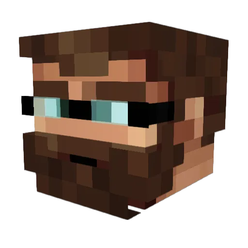 JamesLoganMc Minecraft avatar head, 3D render