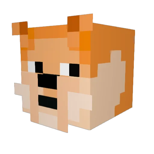 JamesMoomoo Minecraft avatar head, 3D render