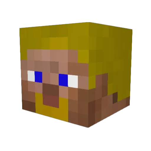 JamesPowell Minecraft avatar head, 3D render