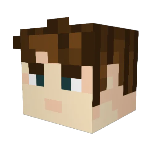 JamesTDG Minecraft avatar head, 3D render