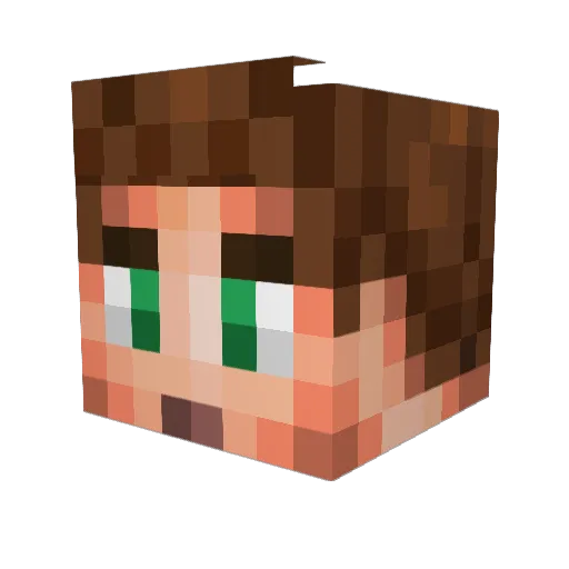 JamesTheOof Minecraft avatar head, 3D render