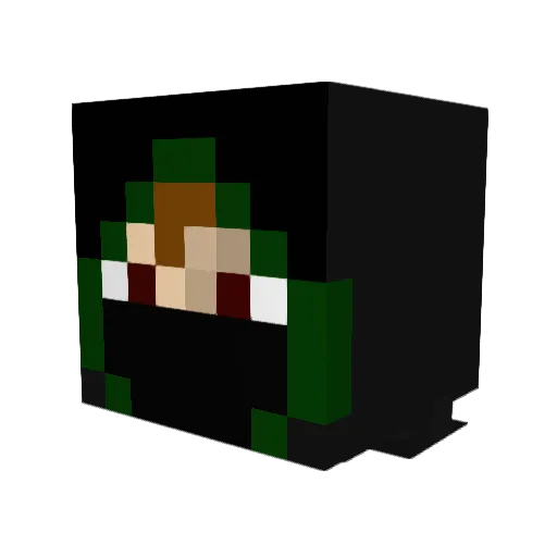JamesThresher Minecraft avatar head, 3D render