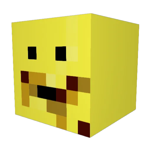 JamesTooHot Minecraft avatar head, 3D render