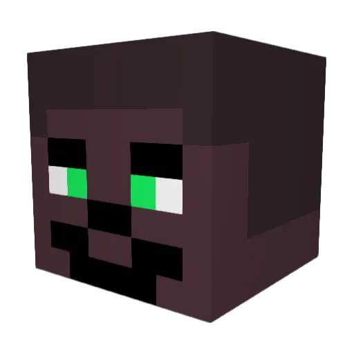 JamesTrac Minecraft avatar head, 3D render