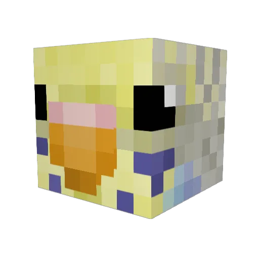 JamesW22 Minecraft avatar head, 3D render