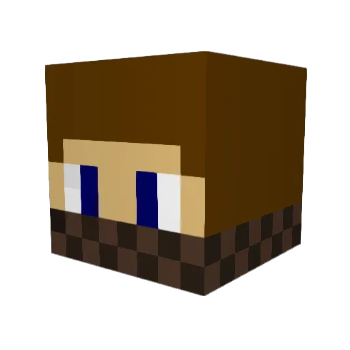 JamesXtnt Minecraft avatar head, 3D render