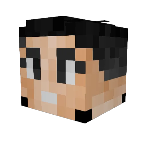 James_702 Minecraft avatar head, 3D render