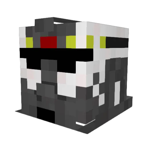 James_Hetfield_ Minecraft avatar head, 3D render