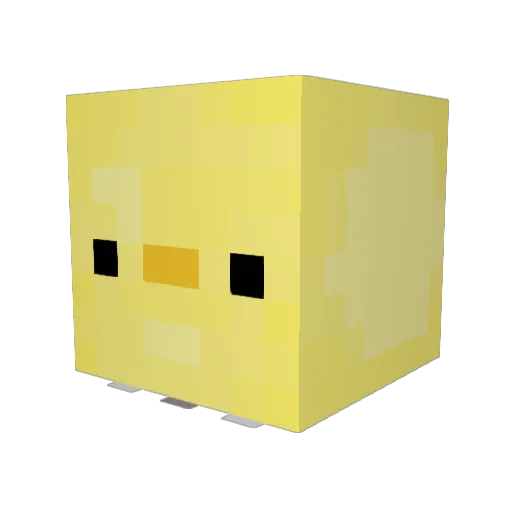 James_Pond_ Minecraft avatar head, 3D render