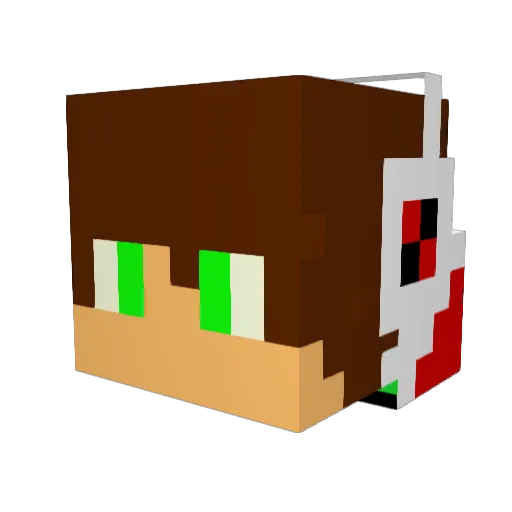 James_Pro56 Minecraft avatar head, 3D render