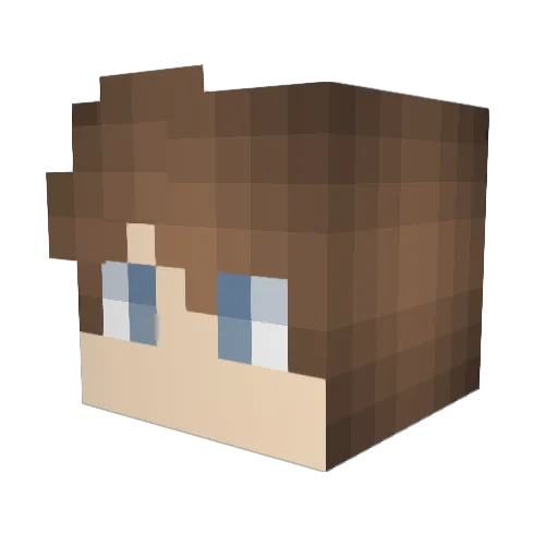 James_Qroudon Minecraft avatar head, 3D render
