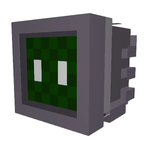 James_TV02 Minecraft avatar head, 3D render