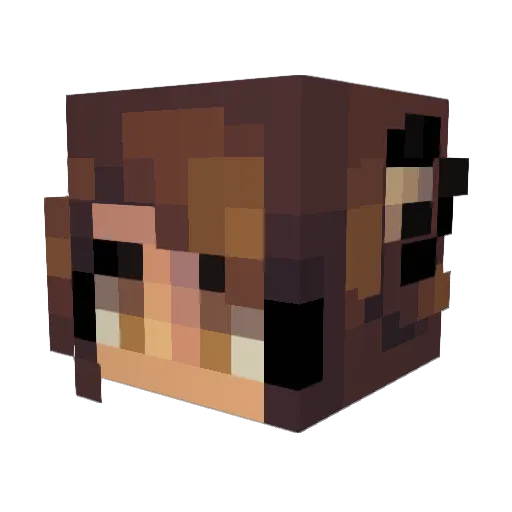 James_Wang Minecraft avatar head, 3D render