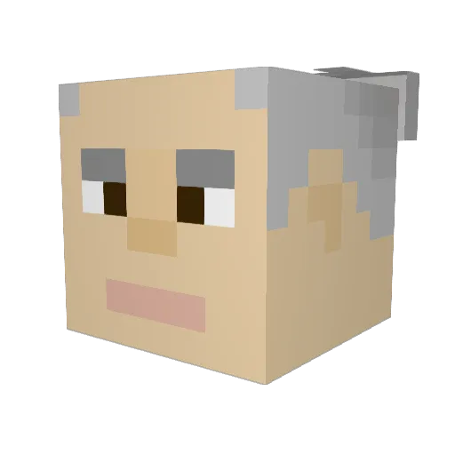 James__Lahey Minecraft avatar head, 3D render