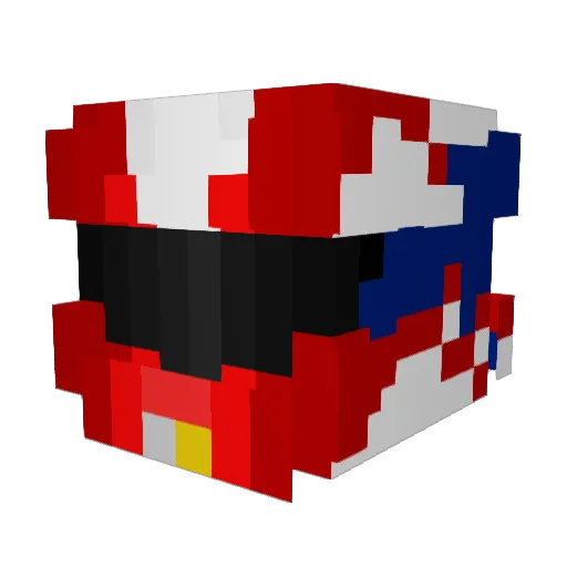 Jamesauce Minecraft avatar head, 3D render