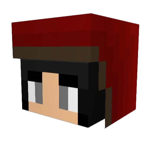 Jamesep1 Minecraft avatar head, 3D render
