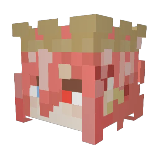 Jamesgreenfield Minecraft avatar head, 3D render