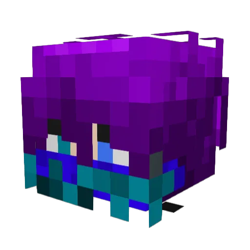 Jamesien Minecraft avatar head, 3D render