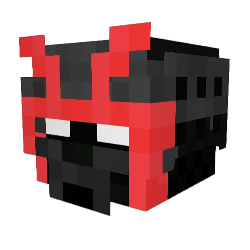 Jamesis666 Minecraft avatar head, 3D render