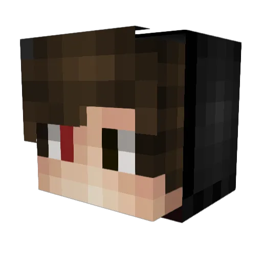 Jamesisrolling Minecraft avatar head, 3D render
