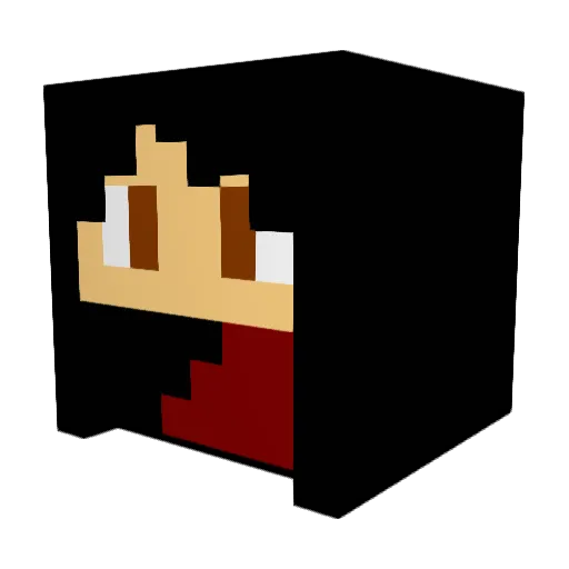 Jamesrpt Minecraft avatar head, 3D render