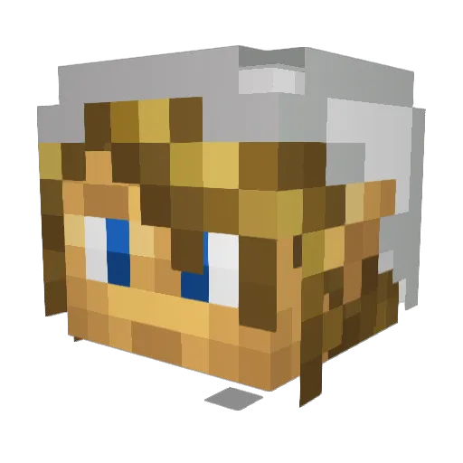 Jamesstarlife Minecraft avatar head, 3D render