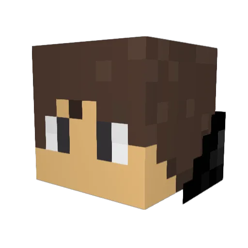 Jamestar0701 Minecraft avatar head, 3D render