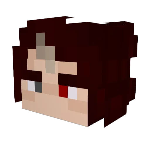JamestarMC Minecraft avatar head, 3D render