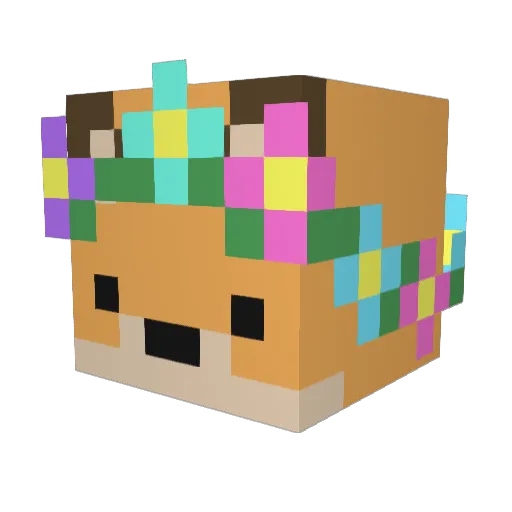 Jamesxva Minecraft avatar head, 3D render