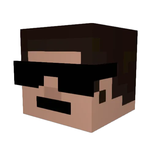 Jamesyboi550 Minecraft avatar head, 3D render