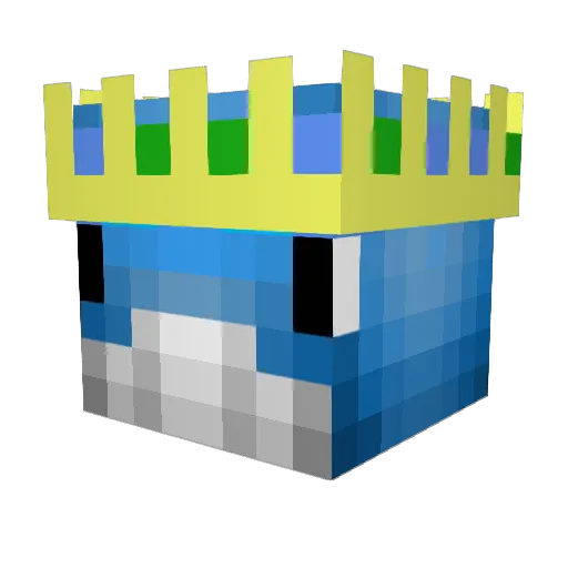 Jameth1 Minecraft avatar head, 3D render