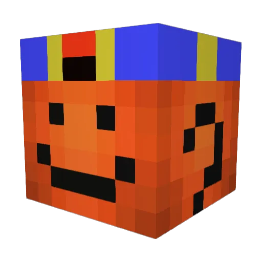 JamgodTT Minecraft avatar head, 3D render