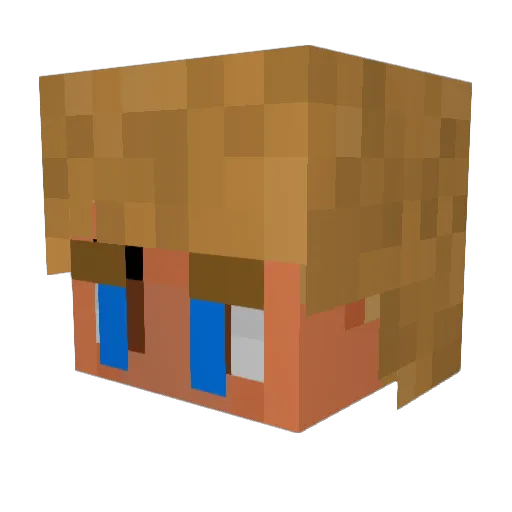 Jamie79400 Minecraft avatar head, 3D render