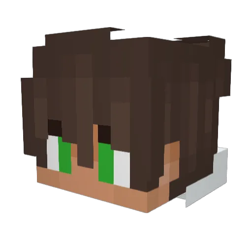 JamieAK00 Minecraft avatar head, 3D render